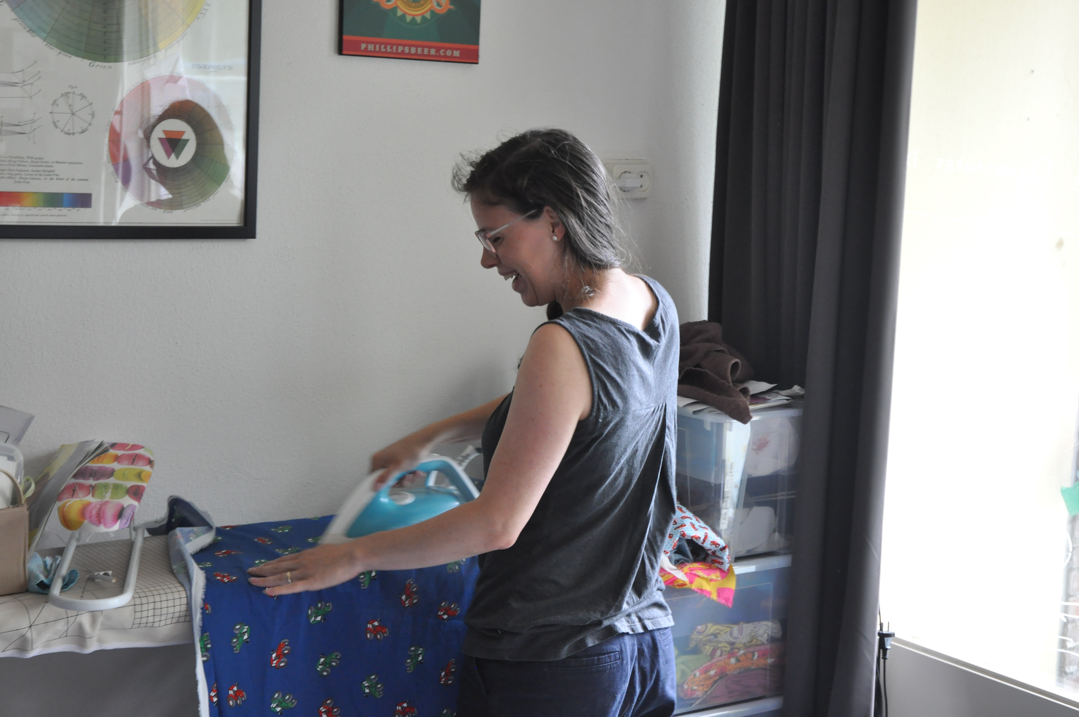 My sewing room looks exceptionally tidy in this photo. A highly irregular situation!